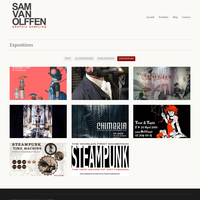 album Site vitrine Sam Van Olffen sampler graphique image realisations/samexpos.png