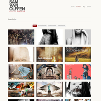 album Site vitrine Sam Van Olffen sampler graphique image realisations/samportfolio.png